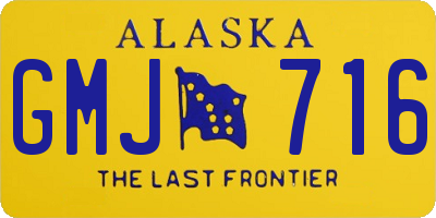 AK license plate GMJ716