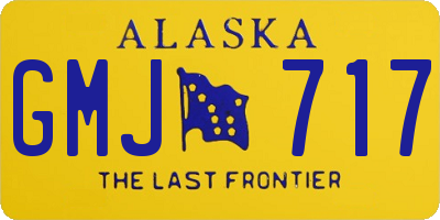 AK license plate GMJ717