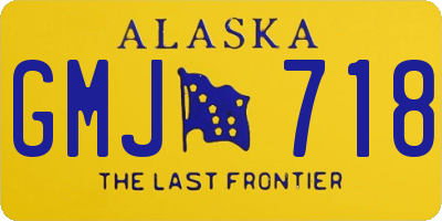 AK license plate GMJ718