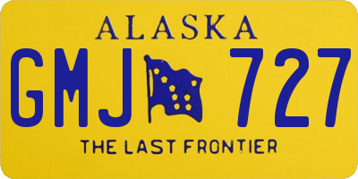 AK license plate GMJ727