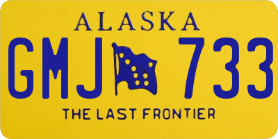 AK license plate GMJ733