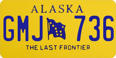 AK license plate GMJ736