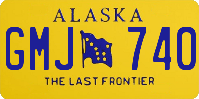 AK license plate GMJ740