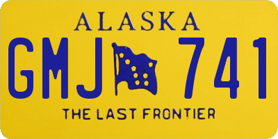 AK license plate GMJ741