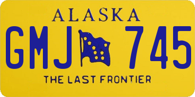 AK license plate GMJ745