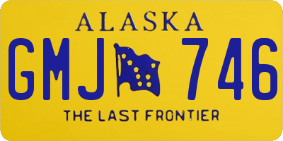 AK license plate GMJ746