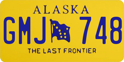 AK license plate GMJ748