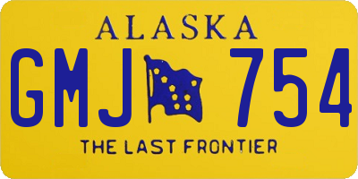 AK license plate GMJ754