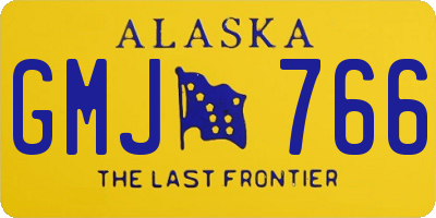 AK license plate GMJ766