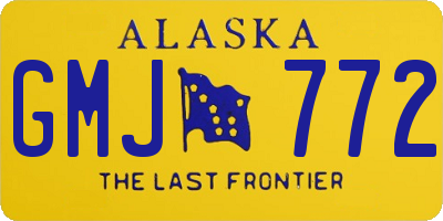 AK license plate GMJ772