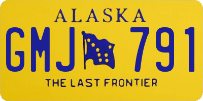 AK license plate GMJ791