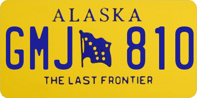 AK license plate GMJ810