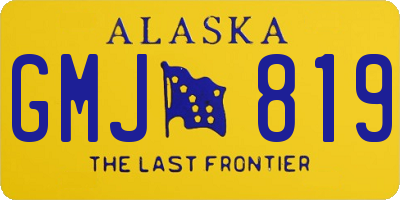 AK license plate GMJ819
