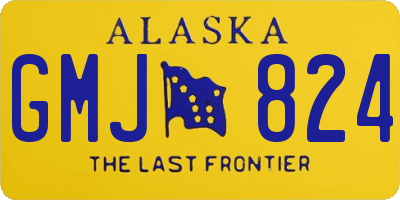 AK license plate GMJ824