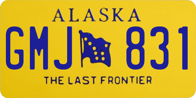 AK license plate GMJ831