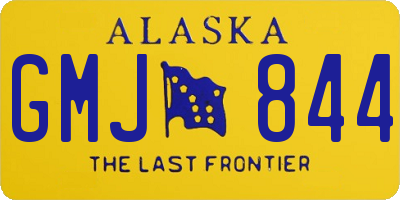 AK license plate GMJ844
