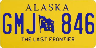 AK license plate GMJ846