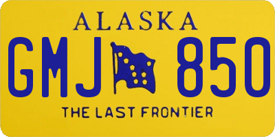 AK license plate GMJ850