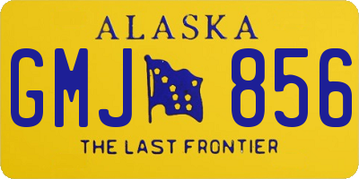 AK license plate GMJ856