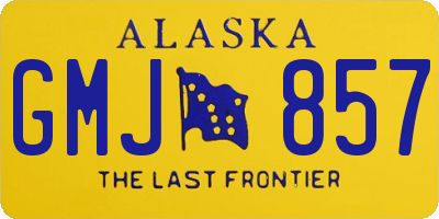 AK license plate GMJ857