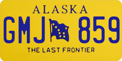 AK license plate GMJ859