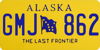 AK license plate GMJ862