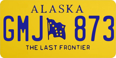 AK license plate GMJ873