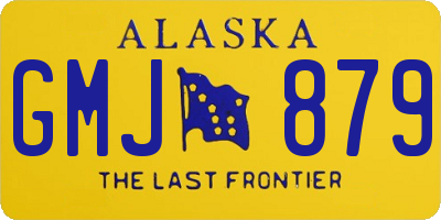 AK license plate GMJ879