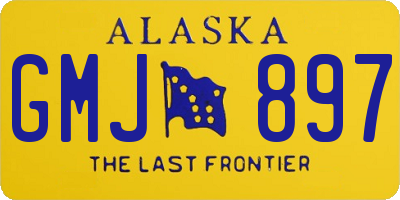 AK license plate GMJ897