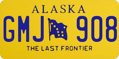 AK license plate GMJ908