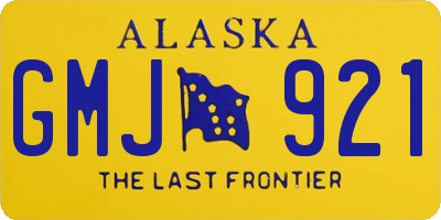 AK license plate GMJ921