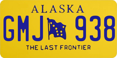 AK license plate GMJ938