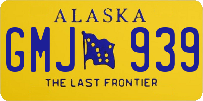 AK license plate GMJ939