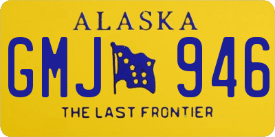 AK license plate GMJ946