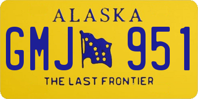 AK license plate GMJ951