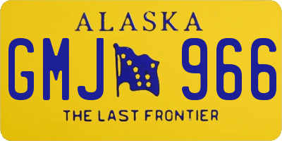 AK license plate GMJ966