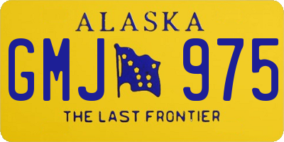 AK license plate GMJ975