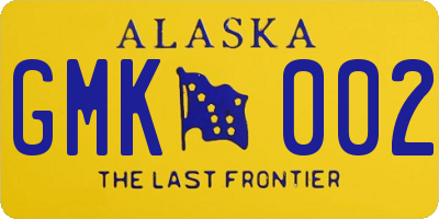 AK license plate GMK002