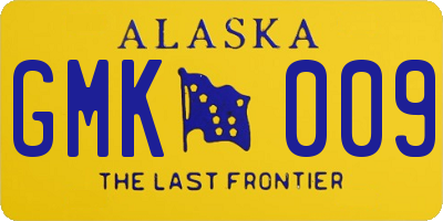 AK license plate GMK009