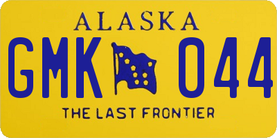 AK license plate GMK044