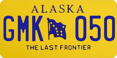 AK license plate GMK050
