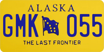 AK license plate GMK055