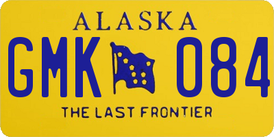 AK license plate GMK084