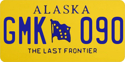 AK license plate GMK090