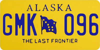 AK license plate GMK096