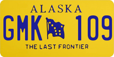 AK license plate GMK109