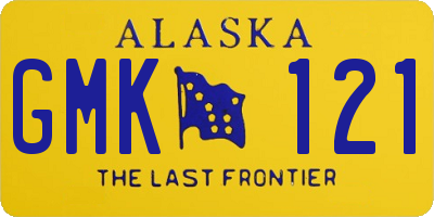 AK license plate GMK121