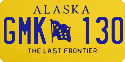 AK license plate GMK130