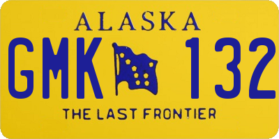 AK license plate GMK132