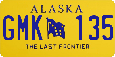 AK license plate GMK135